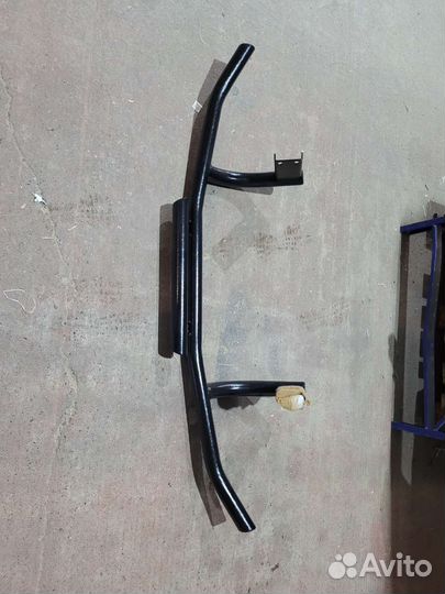 Защита переднего бампера двойная patriot