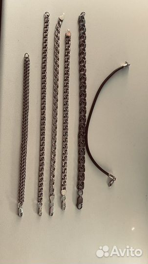 Серебряная цепочка,браслет