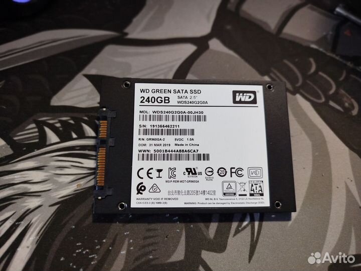 Ssd wd green 240 gb