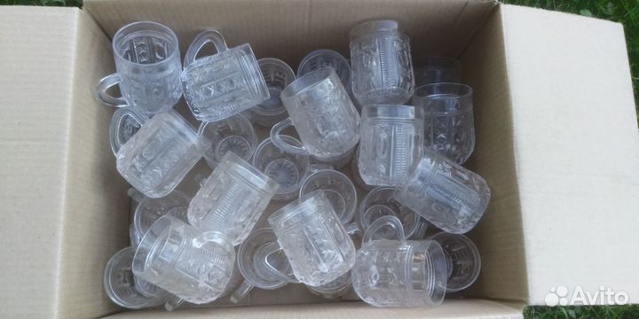 Кружки- бочонки хрустальные СССР