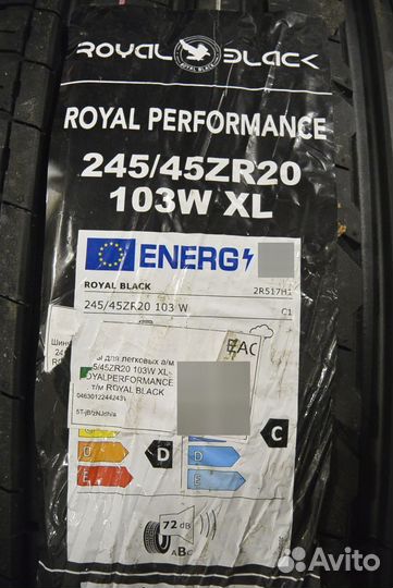 Royal Black Royal Performance 245/45 R20 103W