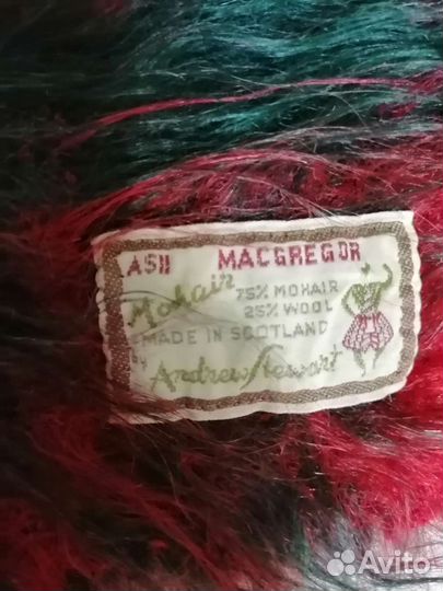 Шарф мохеровый шотландия