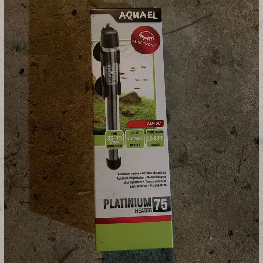 Нагреватель aquael platinium heater 75 Вт для аква