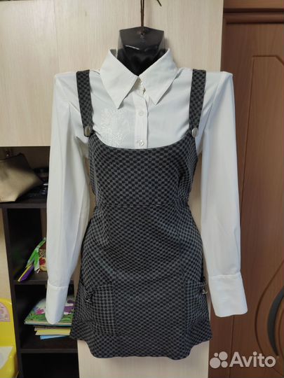 Школьные блузки, сарафан, пиджак, купальник