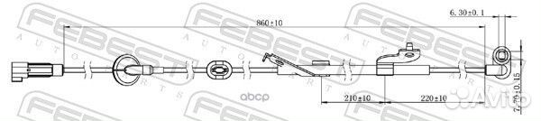 Датчик abs перед лев Febest 958 04606-003 Febest