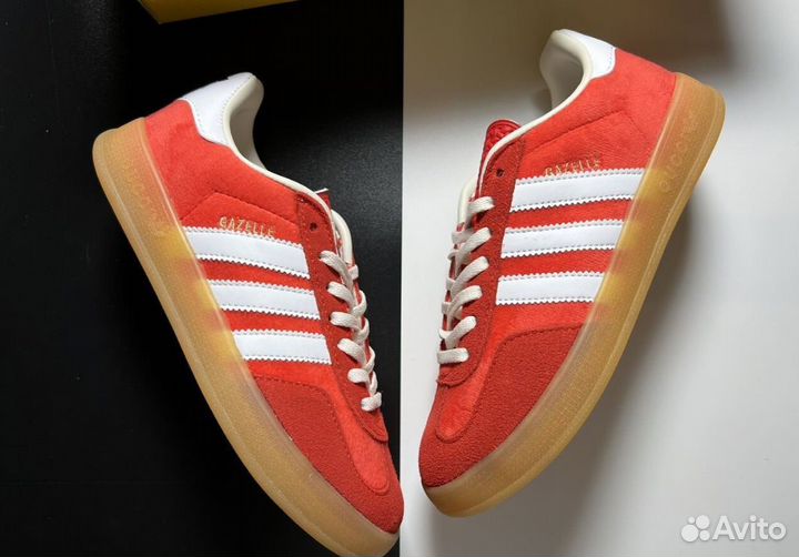 Кроссовки женские Adidas Gazelle x gucci кожа