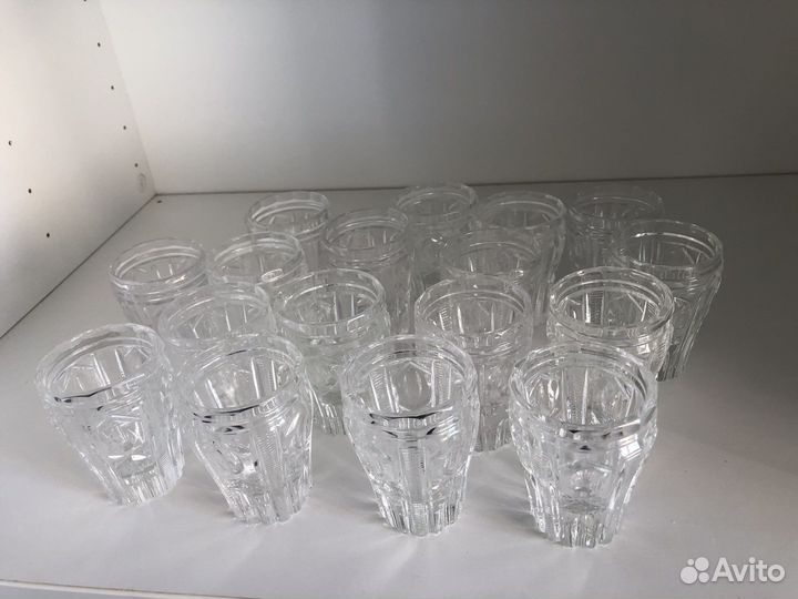 Рюмка хрусталь 17 штук