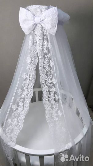 Балдахин кружевной белый Just Happy