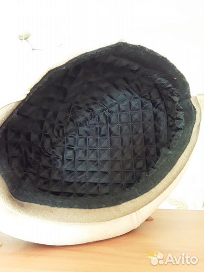 Берет женский натуральный замша р 56