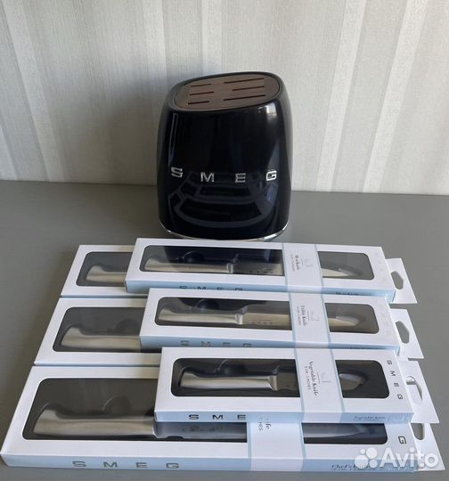 Ножи Smeg черные