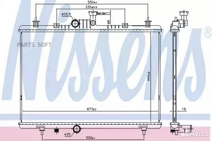 Радиатор двигателя renault koleos (08) 2.0 i 16V