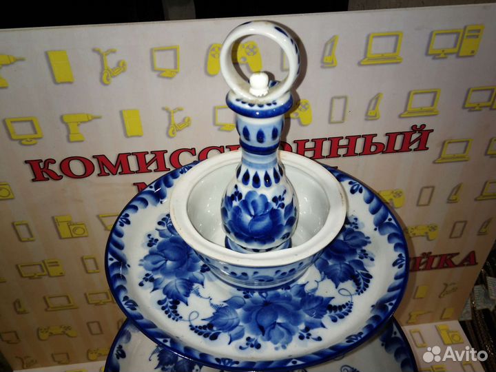 Фруктовница гжель