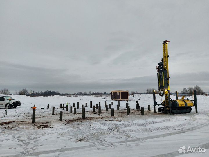 Свайный фундамент / Фундамент на жб сваях