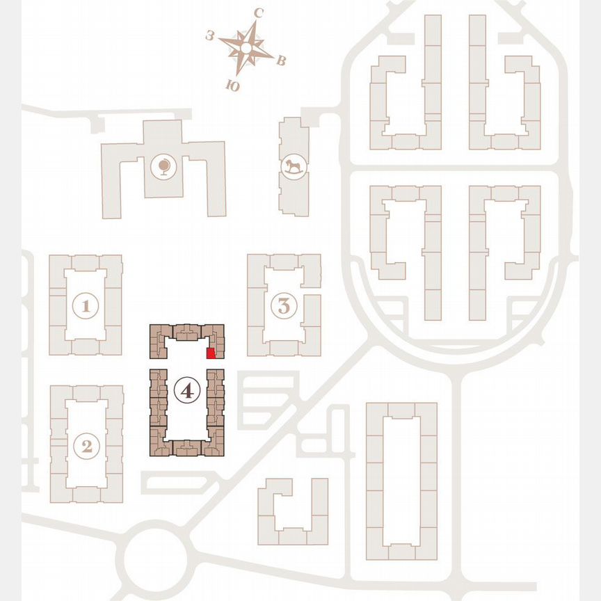 2-к. квартира, 60,4 м², 4/4 эт.