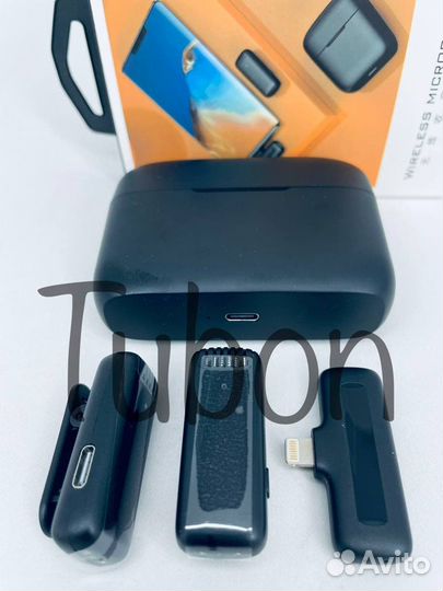 Микрофон петличный беспроводной J13 2 микрофона