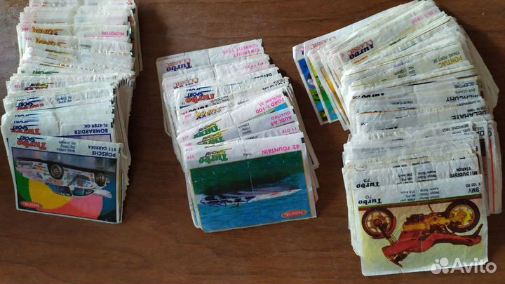 Вкладыши от жвачек turbo