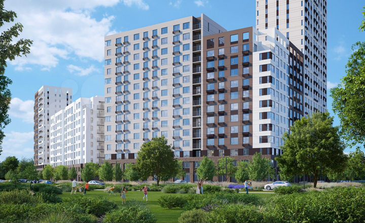 2-к. квартира, 66,6 м², 15/25 эт.