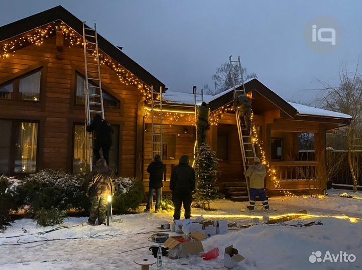 Фасадное освещение / Праздничная подсветка