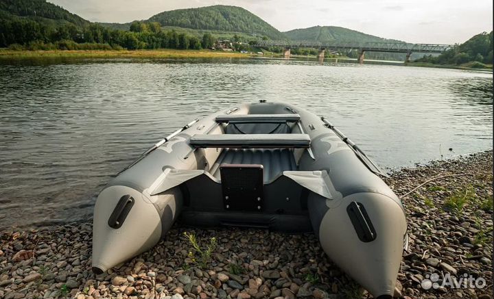 Лодка mishimo river JET470 под водомет серый