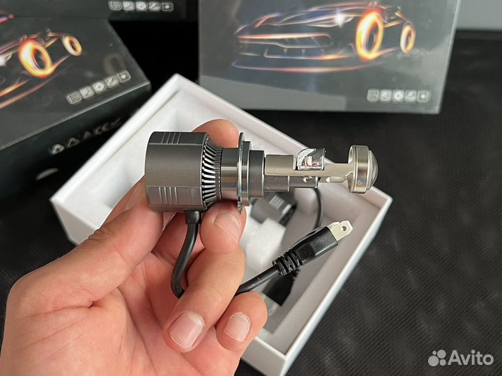 LED мини линзы А80 H7