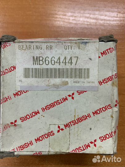 Подшипник ступицы перед. Mitsubishi MB664447