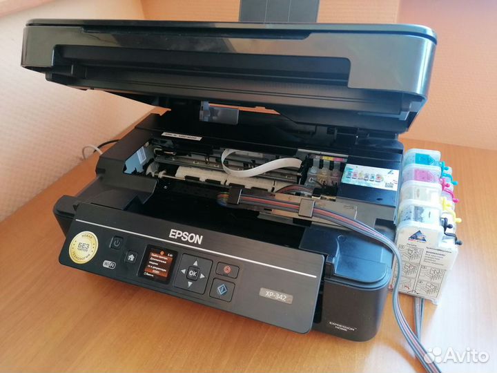 Мфу Принтер, сканер, копир Epson xp342 с снпч