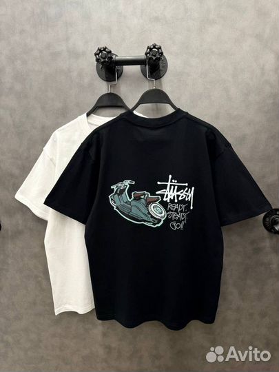 Футболка stussy белая