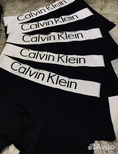 Трусы мужские боксеры черные хлопок