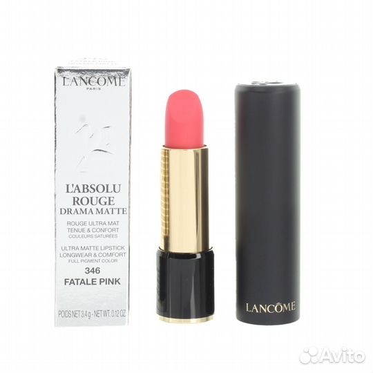 Помада матовая Lancome 346 Fatale Pink