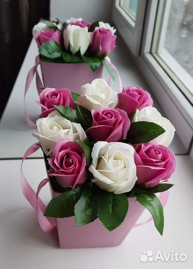 Букеты из мыльных цветов