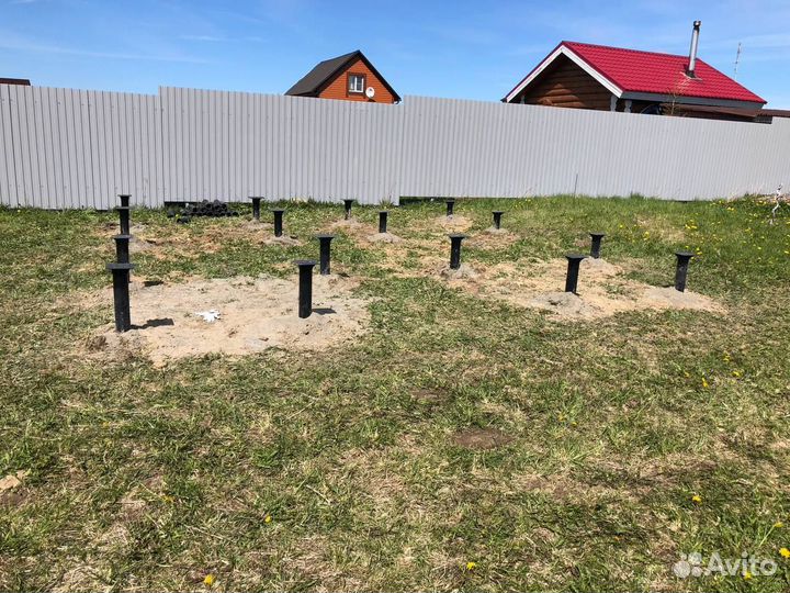 Ручной и механический монтаж сваи