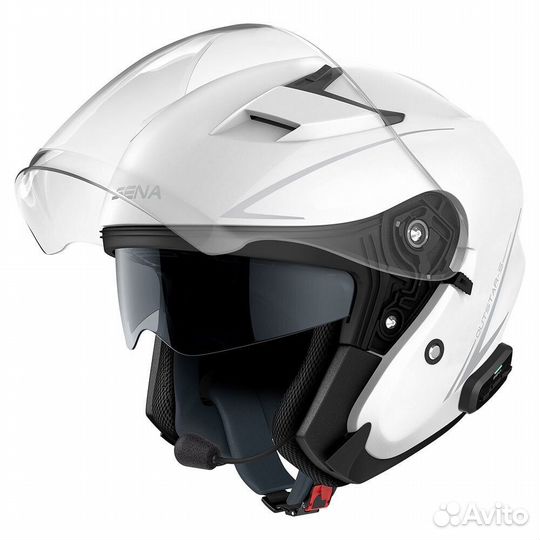 Sena Outstar S Bluetooth Open Face Helmet Белый