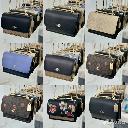 Сумка Coach klare 9 цветов натуральная кожа