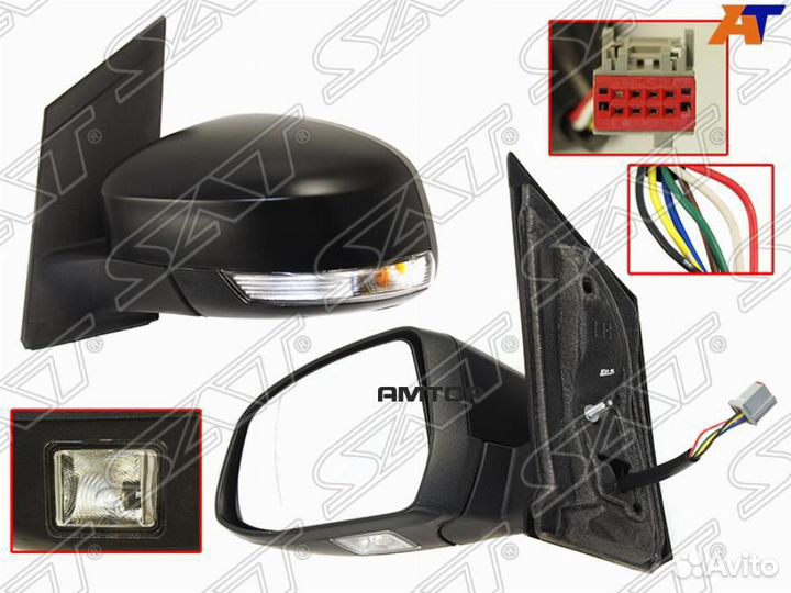 SAT ST-16-0015 Зеркало ford focus II 08-11 LH регу