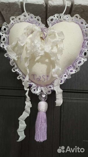 Текстильное сердечко