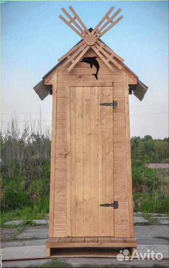 Дачный туалет деревянный Ц323