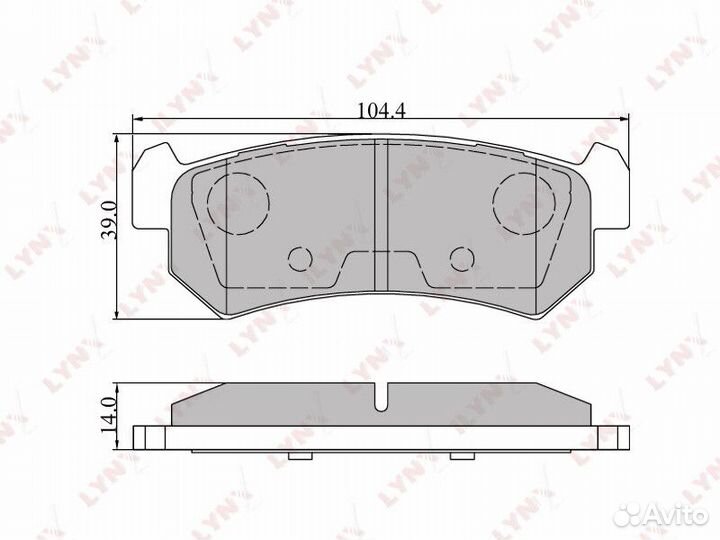 Колодки дисковые lynxauto BD-1807