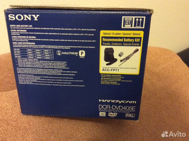 Видеокамера Sony DCR-DVD405E