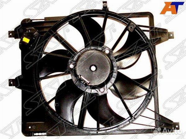 Диффузор радиатора в сборе renault logan 05