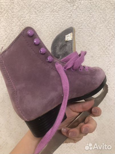 Коньки утепленные larsen violet 32 размер