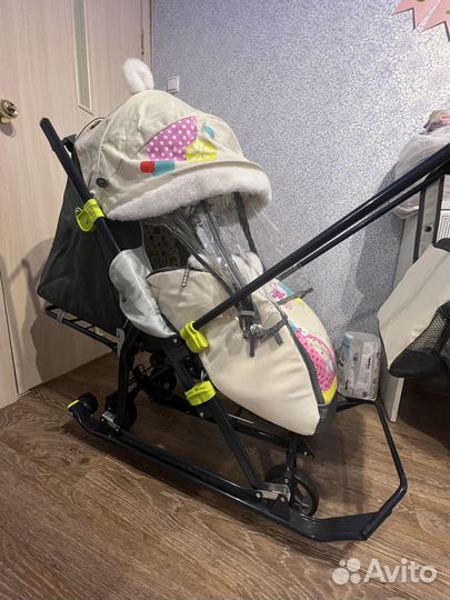Детские санки коляска