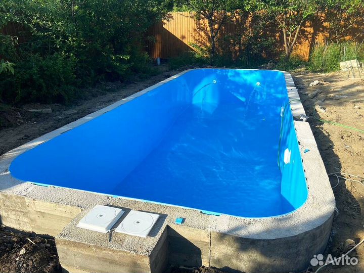 Бассейн 8x3 из пластика