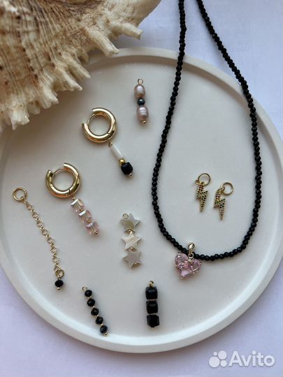 Колье, Чокер, браслет, серьги трансформеры