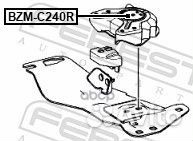 Подушка кпп задняя MB W203 2.0 00-06 BZM-C240R