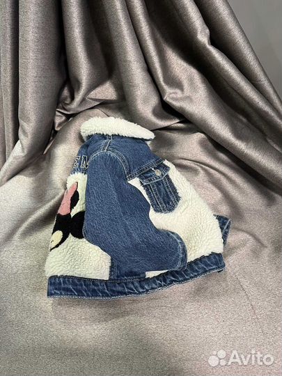 Джинсовая куртка zara для девочки 104