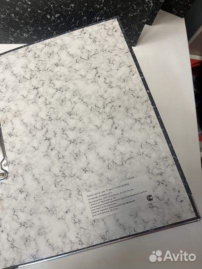 Папки в стиле мрамор для документов