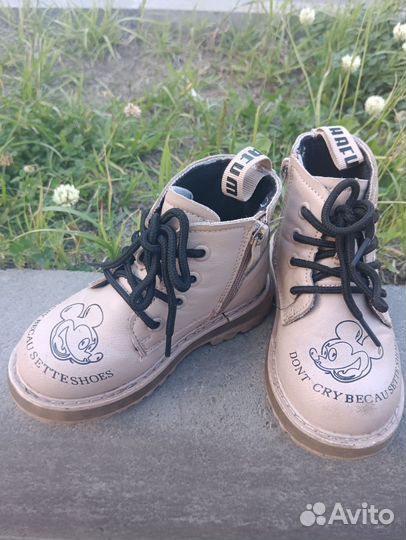 Ботинки демисезонные для девочки 25 размер