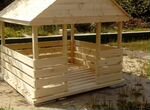 Детский деревянный домик-беседка 150