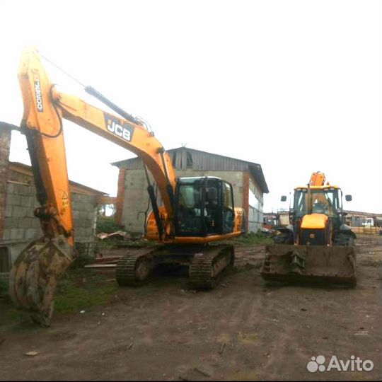 Аренда экскаватор погрузчик JCB гусеничный