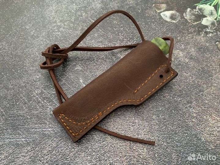 Якутский мини нож из дамаска